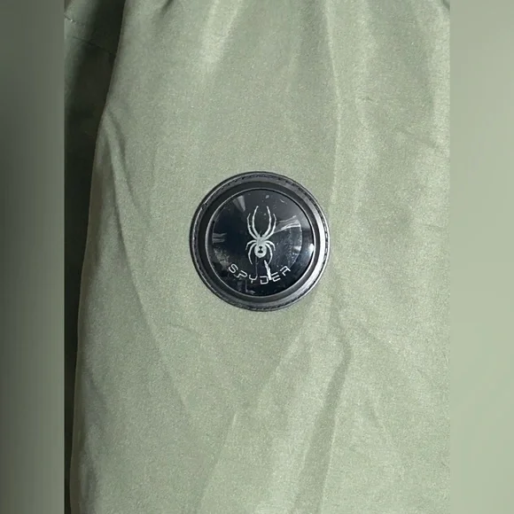 Spyder Women's Olive Hooded Puffer Coat - Picture 6 of 16